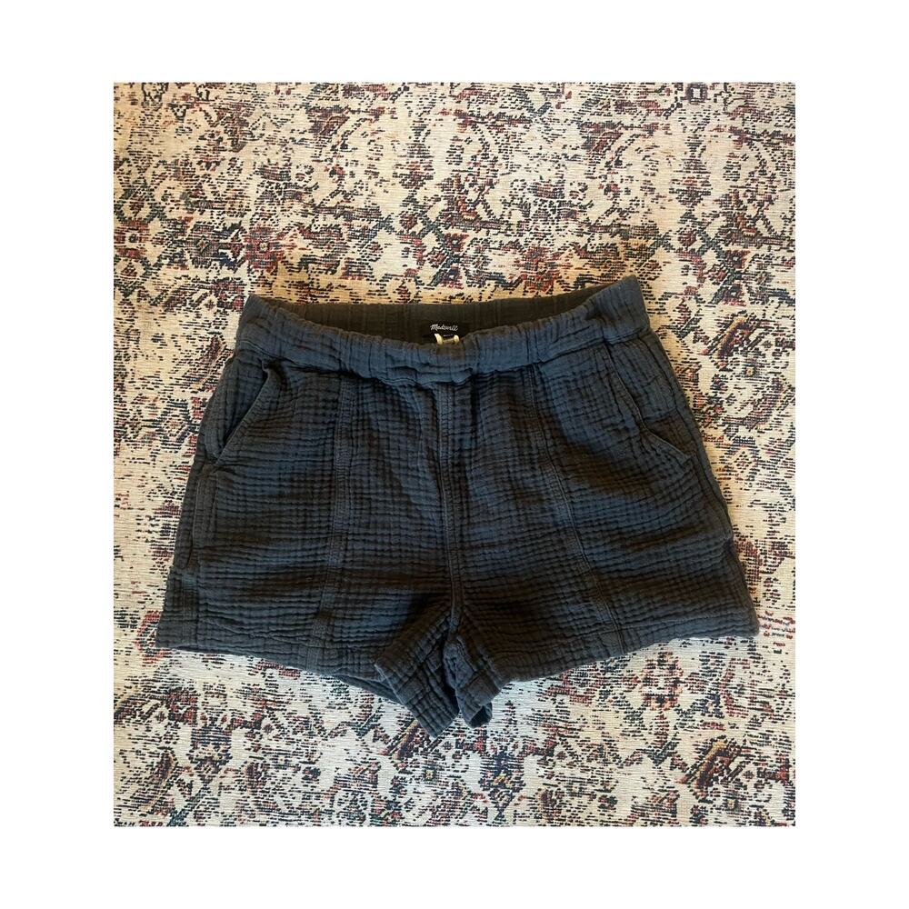 Madewell Women's Lightspun Easy Pull-On Shorts Casual Gray Size Medium